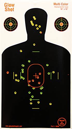 Targets Shooting Accessories 50 Pack 18x10 Silhouette Splatter Multi