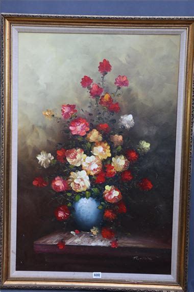 Robert Bruce Cox Still Life Vase Of Flowers Mutualart