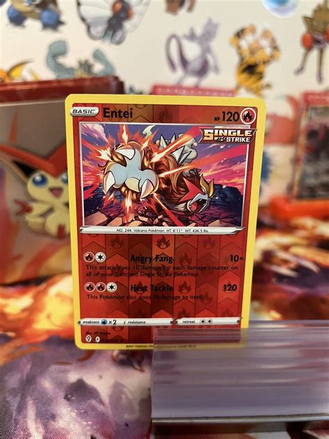 Pok Mon Tcg Entei Evolving Skies Reverse Holo Holo Holo Rare Ebay