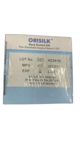 Black Non Absobable Non Absorbable Surgical Suture U S P Packaging