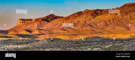 Guadalupe Mountains Eastern Escarpment At Sunrise From Left El