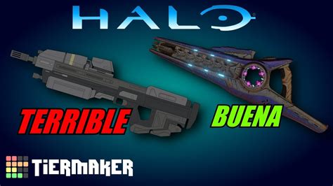 Las Mejores Armas De Todos Los Halo Tierlist Youtube