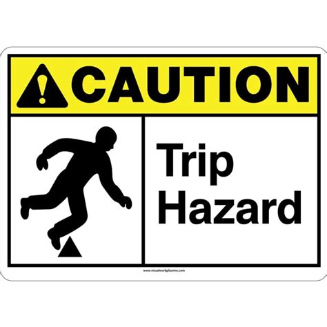 Trip Hazard Visual Workplace Inc