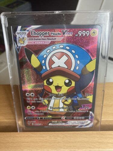 PIKACHU POKEMON CHOPPER ONE PIECE OP PIKA CARTE CARD HOLO PRISM MANGA