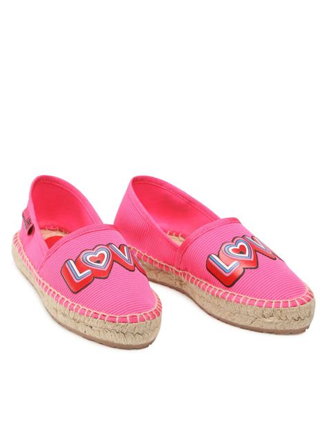 Espadrilles Love Moschino Ja G Eji Rosa Eschuhe De