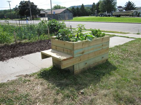 Raised Garden Bed Made Of 2x4 Sfresh Foods For Feasting Project Wabasha Mn Raised Garden Beds