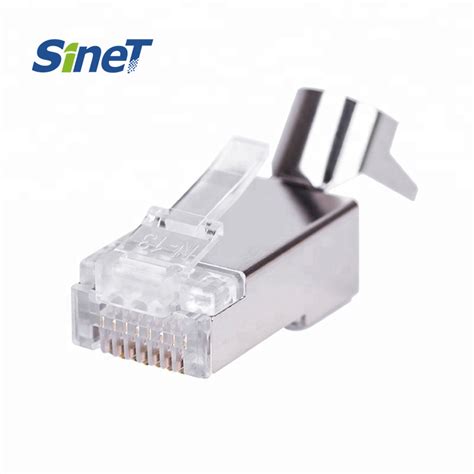 Cat 7 RJ45 Connector Suitable 1 3mm Wire Diameter Cat7 RJ45 Plug 50u