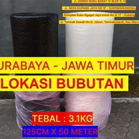 Jual Buble Wrap Hitam 125 Cm X 50 Meter Tebal 2kg Hitam Shopee