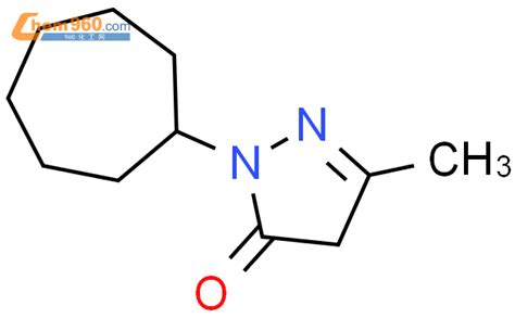 873538 70 6 3H Pyrazol 3 one 2 cycloheptyl 2 4 dihydro 5 methyl 化学式结构