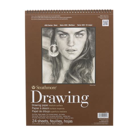 Strathmore Drawing Paper Pad 400 Series 24 Sheets Spiral Bound