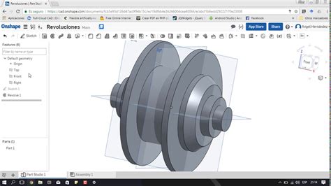 Tutorial De Onshape 06 Revoluciones Barridos Redondeos Y Chaflanes