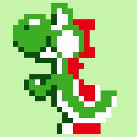 Yoshi Bitmap 8 Bit Super Mario By Fatonus On Deviantart 49 Off