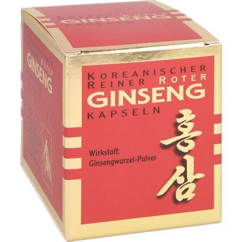 Koreanischer Reiner Roter Ginseng 300 Mg Kapseln 100 St