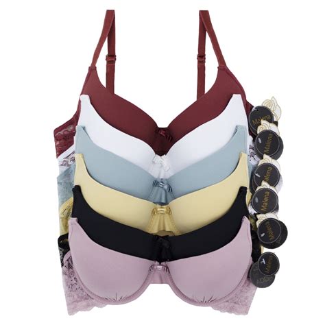 Paquete De Brasier Adda Lingerie Modelo Malena Estilo Moderno Con Varillas Colores Surtidos