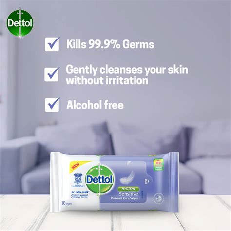 Dettol Sensitive Personal Care Wipes 10pcs Dettol Guardian Singapore