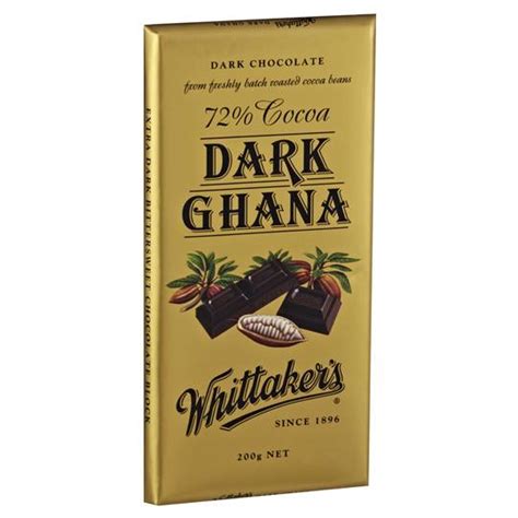 Whittakers Dark Chocolate 72% Cocoa Ghana Ratings - Mouths of Mums