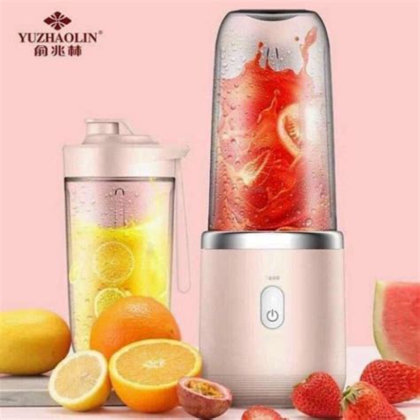 Máy Xay Sinh Tố Juicing Cup 300ML Cầm Tay 6 Lưỡi Sử Dụng Pin Sạc Cổng