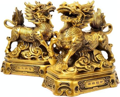 Amazon Boyull Large Size Feng Shui Golden Brass Pi Yao Pi Xiu