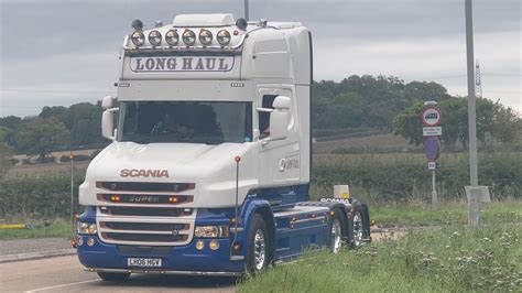 TRUCKFEST Original Newark UK 2023 Part 4 Trucks Leaving Scania V8