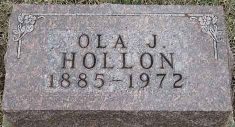 Ola Jay Hollon 1885 1972 Mémorial Find a Grave