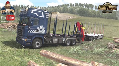 ETS2 V1 38 Scania RJL Rigid Forest Parts Trailer YouTube