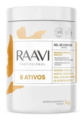 Gel De Ultrassom 8 Ativos Raavi Celulite Gordura Localizada