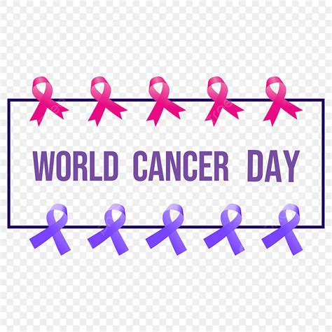 World Cancer Day Vector Art Png Vector World Cancer Day Ribbon Design