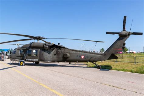 Austrian Army Sikorsky Uh Black Hawk Helicopter Editorial Photo