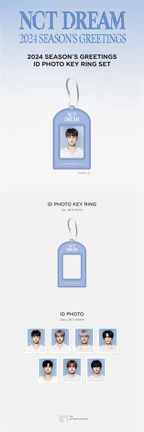 Pre Order Nct Dream Season S Greetings Id Photo Key Ring Set