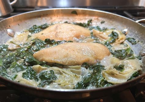 Martha Stewarts Creamy Lemon Chicken With Spinach And Artichokes Review Parade