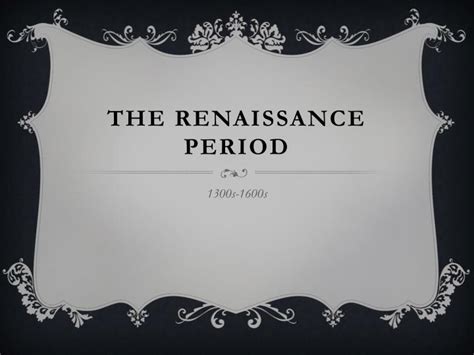 Ppt The Renaissance Period Powerpoint Presentation Free Download