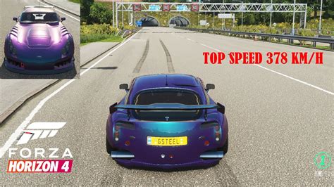 Tvr Sagaris Top Speed Kmh Forza Horizon Youtube