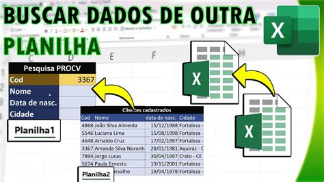 Como Obter Dados De Outra Planilha Do EXCEL YouTube