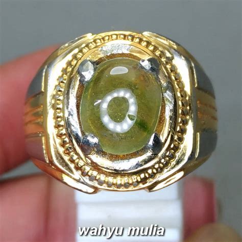 Batu Cincin Green Safir Hijau Asli Kode 1746 Wahyu Mulia