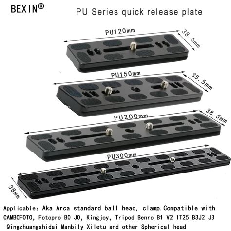 BEXIN adaptador Universal de aleación de aluminio para trípode placa