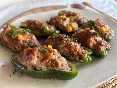 グリルで簡単！！ピーマンの肉詰め うぇぶひだまり