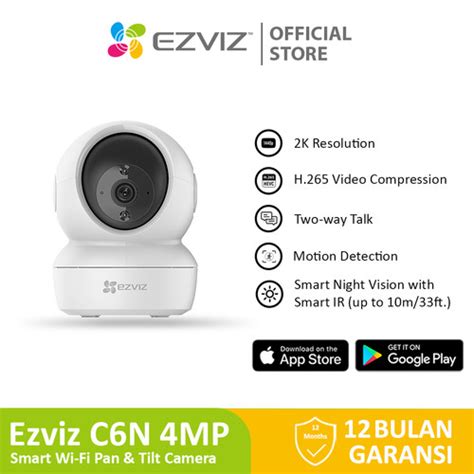 Promo Ezviz C N Mp Smart Wifi Pan Tilt Ip Camera Cctv Indoor P