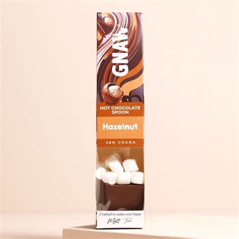 Hazelnut Hot Chocolate Spoon Marshmallows Gnaw Lisa Angel