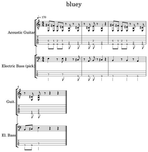 Bluey Theme Song Sheet Music