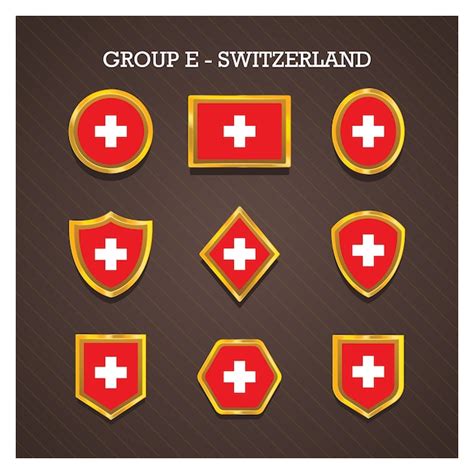 Premium Vector Golden Frame Badges With World Cup Country Flags