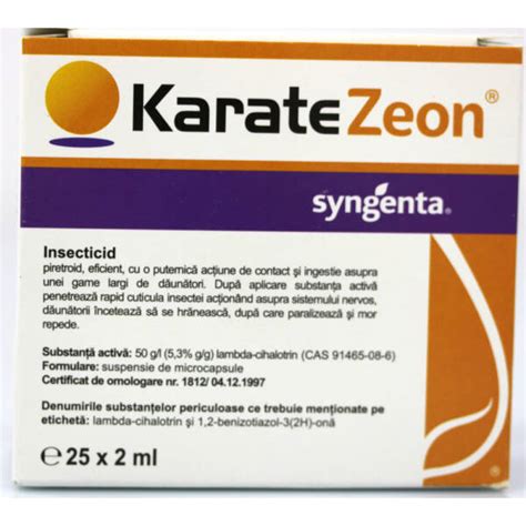 Karate Zeon Ml Insecticid Contact Syngenta Vita De Vie Cartof