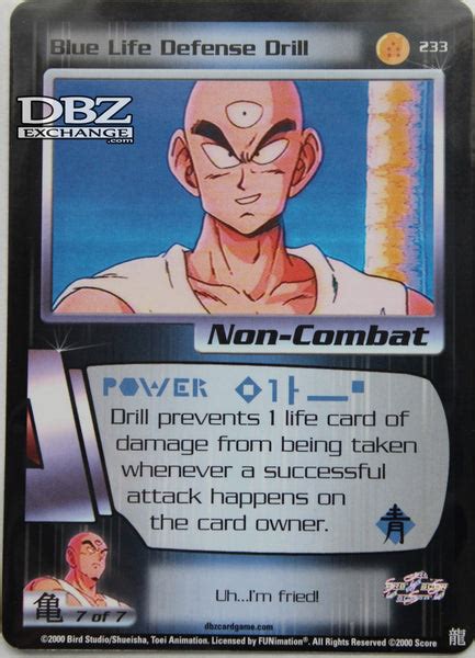 Retro Dbz Ccg 233 Blue Life Defense Drill Dbz Exchange