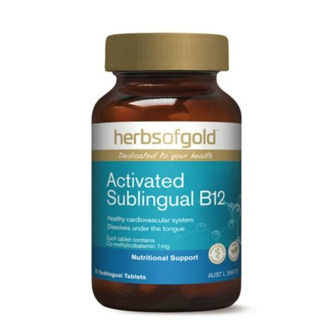 Herbs of Gold Activated Sublingual B12 - 75t | Products | Nutrition for ...