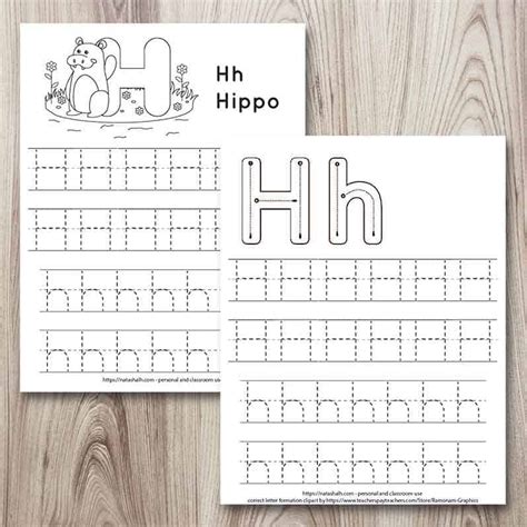 Tracing Letter H Printable