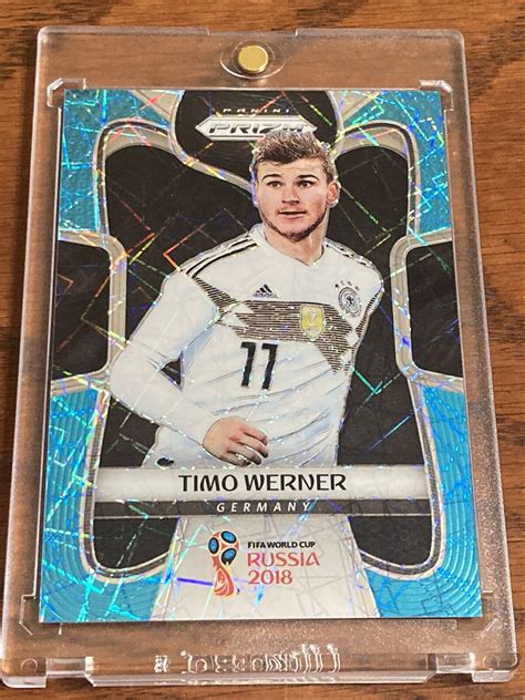 Panini Prizm World Cup Timo Werner Blue Lazer Rookie Rc Ebay