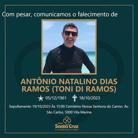 Grupo Santa Cruz Informa O Falecimento De Ant Nio Natalino Dias Ramos