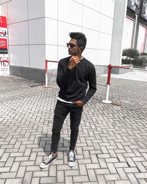 Top 98 Imagen Black Converse Outfit Men Abzlocalmx