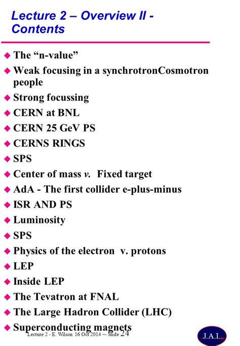 Lecture 2 E Wilson 16 Oct 2014 Slide 1 Lecture 2 Overview Of