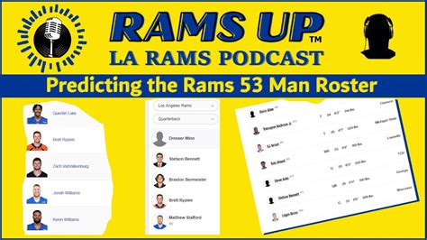 Predicting The Rams 53 Man Roster And Practice Squad Youtube