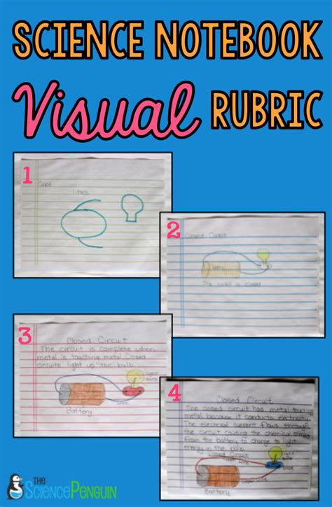 Science Notebook Picture Rubric — The Science Penguin